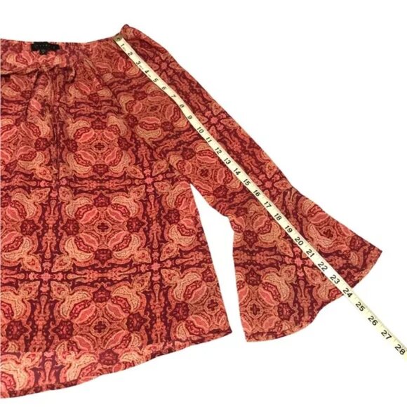 Sanctuary Lyric Top Pink Medallion Boho Peasant Blouse Size S - Picture 9 of 13